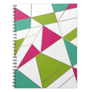 Carnet Triangles mode géométrie d'impression abstraite
