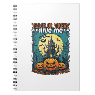 Carnet Trick Or Treat Halloween Maison Hantée Citrouilles