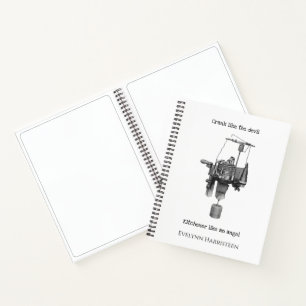 Carnet Tricot de bloc circulaire dessin de ligne de machi