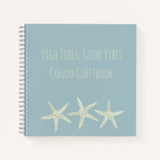 Carnet Trio d'étoiles de mer à l'aquarelle