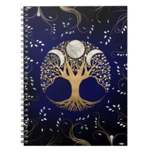 Carnet Triple Lune - Arbre de vie Ornement
