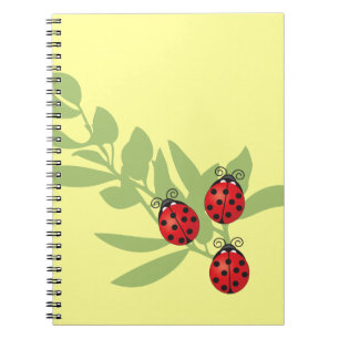 Carnet Trois coccinelles chanceuses