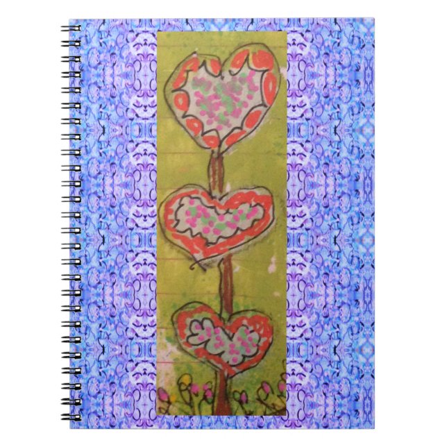 Carnet Trois Cœurs (Devant)