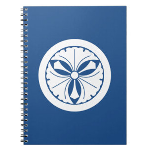 Carnet Trois feuilles de ginkgo avec épées en cercle