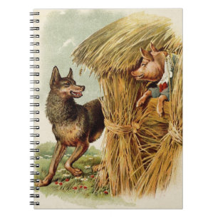 Carnet Trois Petits Cochons Grand Méchant Loup, Conte de 