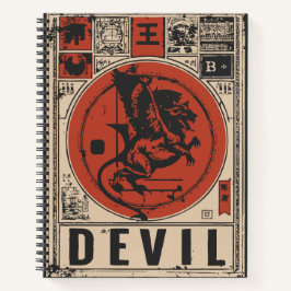 Carnet Trône d'enfer - Roi diable dans la colère ornée