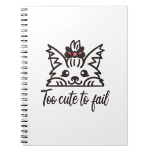 Carnet Trop mignon pour échouer