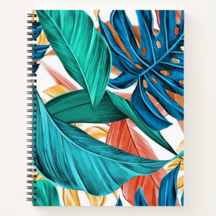 Carnet tropical flower colorful