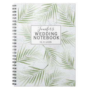 Carnet Tropical Foliage Sage Green Wedding