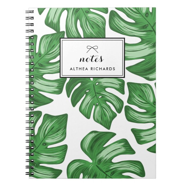 Carnet Tropical Personnalisé Fractionné À La Feuil (Devant)
