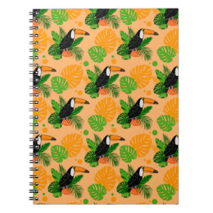 Carnet Tropical Toucan Bird Seamless Pattern