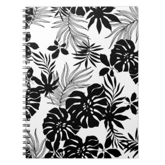 Carnet Tropiques Noires et Blancs : Nature Silhouettée