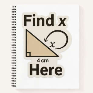 Carnet Trouver X Math Joke Sticker - Funny Geometry Pun
