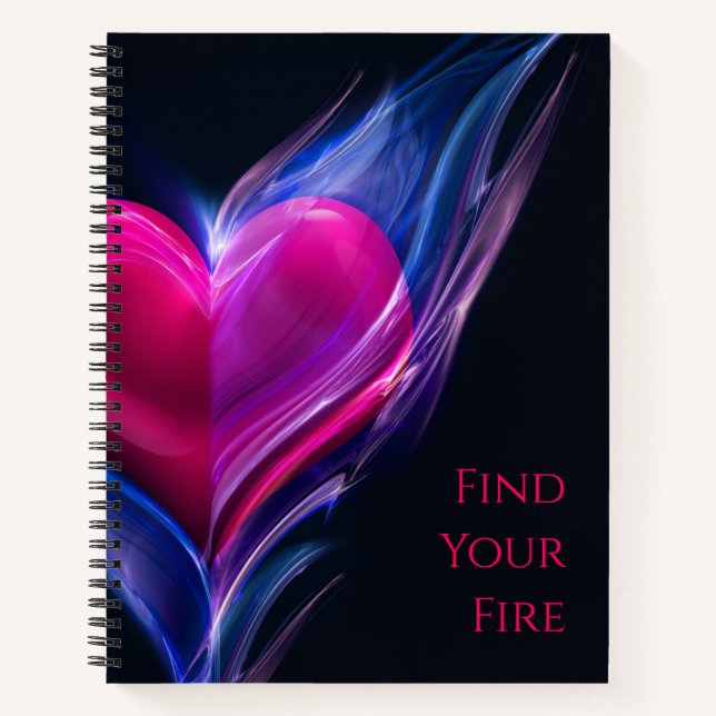 Carnet Trouvez votre source d'inspiration pour le feu (Devant)
