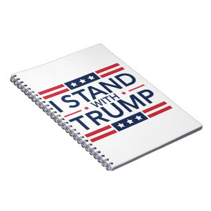 Carnet Trump 2024 Je suis avec Trump Soutien au président