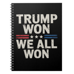 Carnet Trump a gagné, nous avons tous gagné Président 47