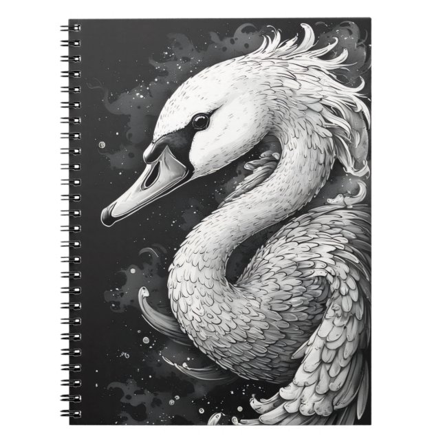 Carnet "Trumpet the Swan" Side Glance Spiral Notebook (Devant)