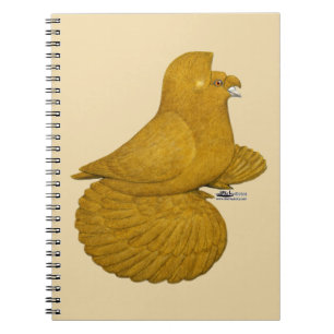 Carnet Trumpeter Pigeon jaune
