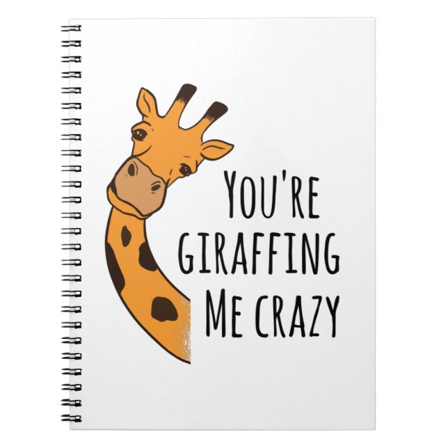 Carnet Tu me girafes fou (Devant)