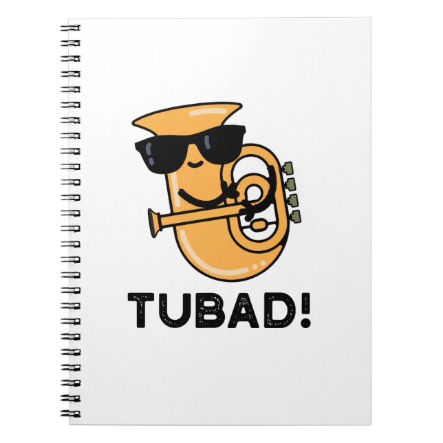 Carnet Tubad Funny Musique Tuba Pun (Devant)