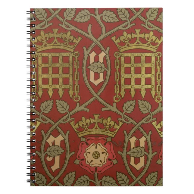 Carnet "Tudor s'est levé", papier peint de reproduction (Devant)