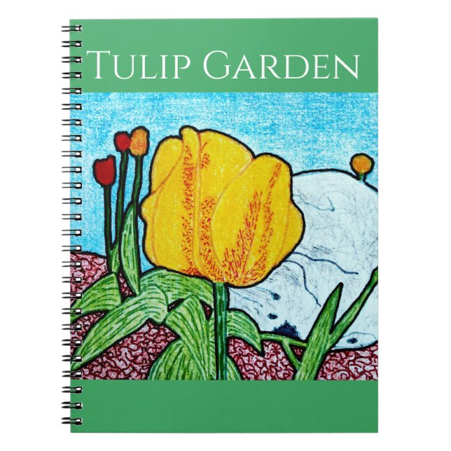 Carnet Tulipe dans le jardin  (Devant)