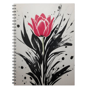 Carnet Tulipe - Fleurs aquarelle