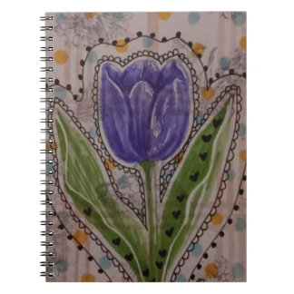 Carnet Tulipe Violette