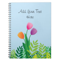 Tulipes colorées et végétation verte