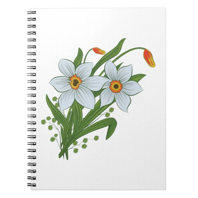 Carnet Tulipes et jonquilles Fleurs (Devant)