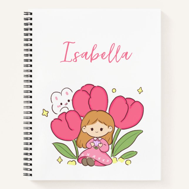 Carnet Tulipes personnalisées (Devant)