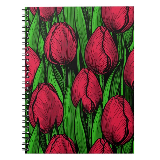 Carnet Tulipes rouges (Devant)