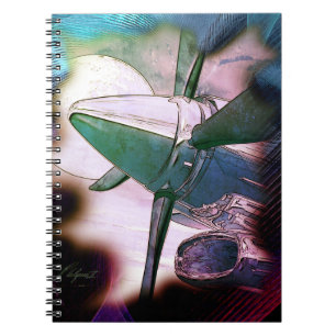 Carnet TURBO Grunge Aircraft Technology