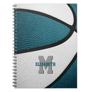 Carnet turquoise équipe blanche couleurs filles garçons b