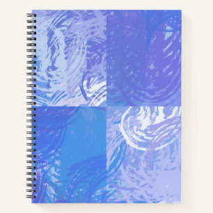 Carnet Turquoise et violet Abstrait