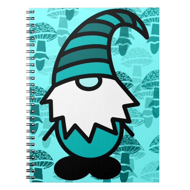 Carnet Turquoise Gnome (Devant)