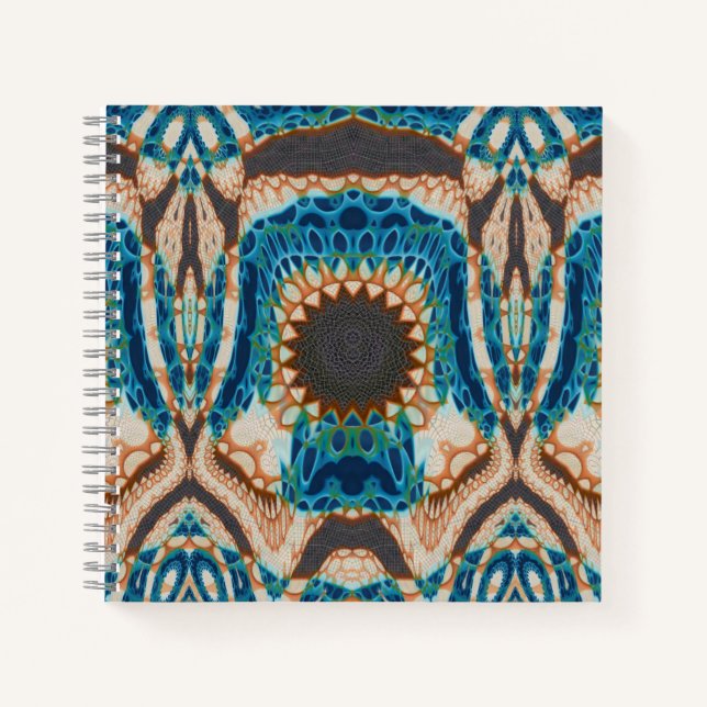 Carnet Turquoise Gold Sun Southwestern Art (Devant)