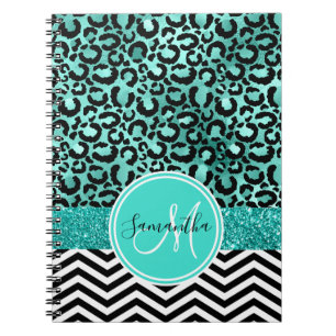 Carnet Turquoise Turquoise Faux Parties scintillant Empre