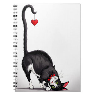 Carnet Tuxedo Chat Avec Coeur Dangereux