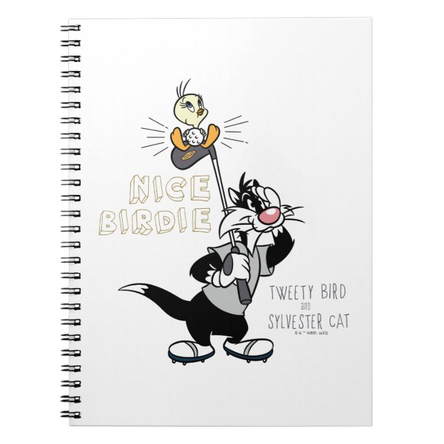 Carnet TWEETY™ & SYLVESTER™ Golf - Nice Birdie (Devant)