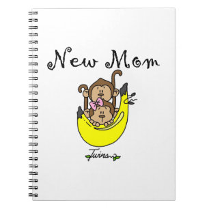 Carnet Twin Boy et GIrl Nouveau cadeau maman