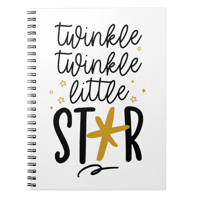 Carnet Twinkle Twinkle Little Star Doodle (Devant)