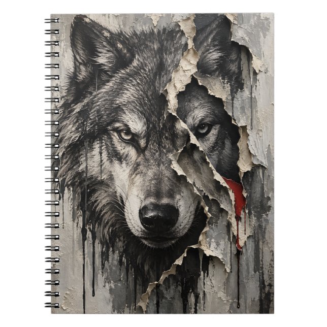 Carnet Two Sides of the Same Wolf (Devant)