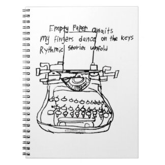 Carnet Typewriter haiku