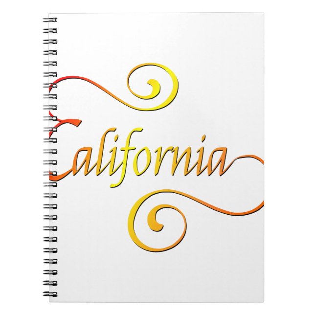 Carnet Typographie de Californie (Devant)