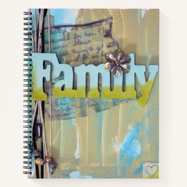 Carnet Typographie de famille Mélange d'oeuvres de style  (Devant)