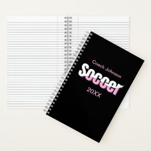 Carnet Typographie de football Art moderne Swish Abstrait
