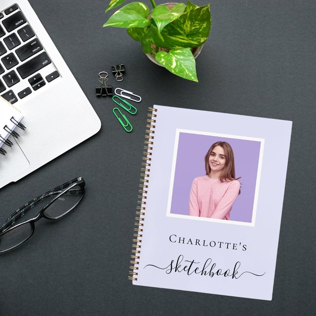 Carnet Typographie de la lavande violette de Sketchbook (Créateur téléchargé)