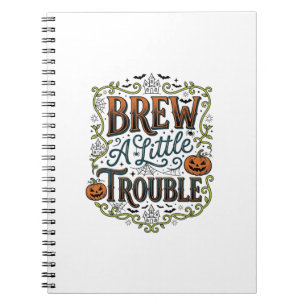 Carnet Typographie de sorcière d'Halloween Brasse Un Peu 