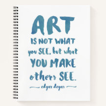 Typographie du Sketchbook d'artiste moderne Degas